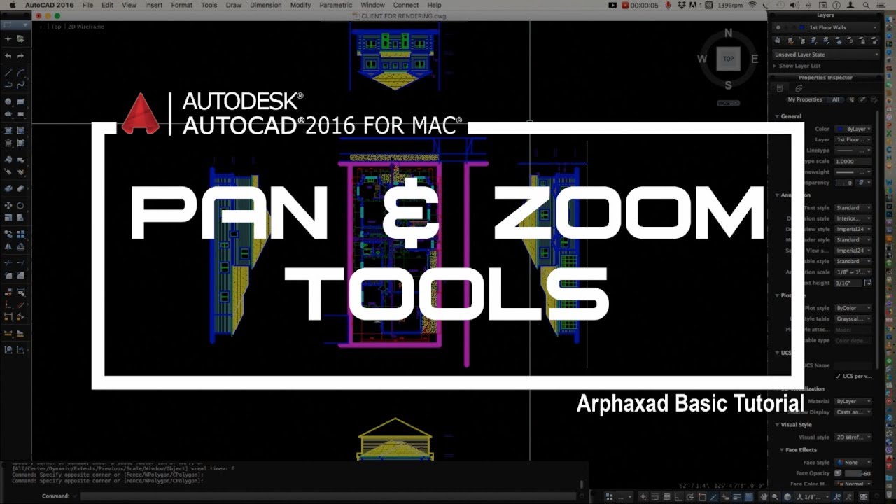autocad for mac mouse pan